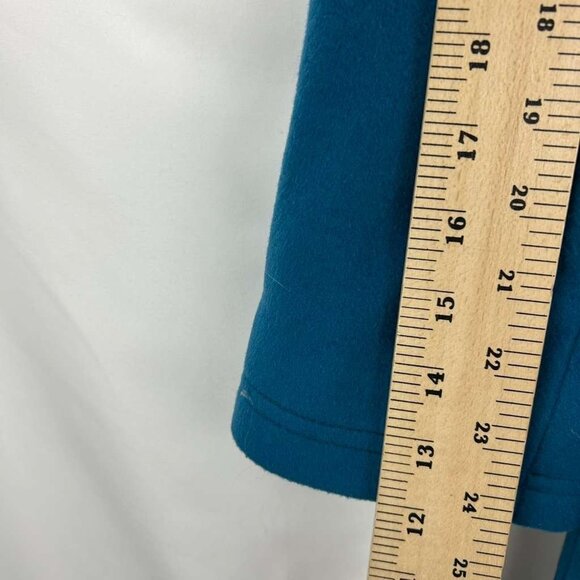VTG L.L Bean Womens Size 8 100% Lambswool Duffle Thinsulate Coat Toggle Blue - Picture 5 of 16